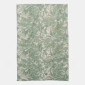 Linge De Cuisine William Morris tulip fond textile vert (Vertical)