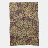 Linge De Cuisine William Morris Vine Grappe Rouge Vert Art (Vertical)