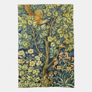Linge De Cuisine William Morris Vintage Faisan Écureuil Fleur