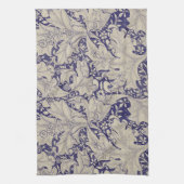 Linge De Cuisine William Morris Wallflower bleu damas floral (Vertical)