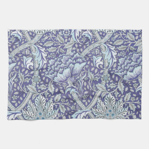 Linge De Cuisine William Morris Windrush motif floral bleu