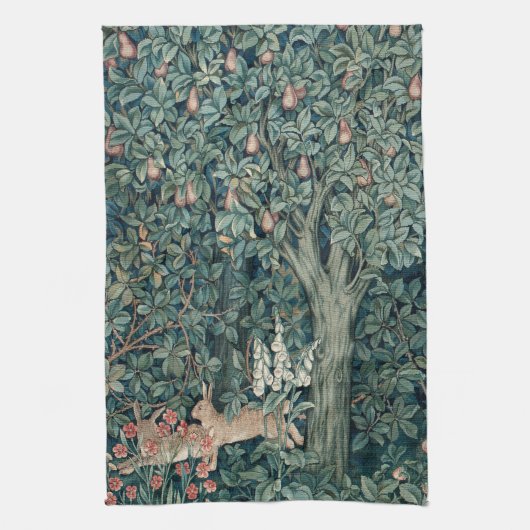 Linge De Cuisine William Morris Woodland Tapestry Rabbits (Vertical)