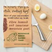 Linge De Cuisine William Shakespeare Citations d'insulte drôle Théâ (Quart Plié)