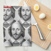 Linge De Cuisine William Shakespeare portrait Hamlet illustration (Quart Plié)