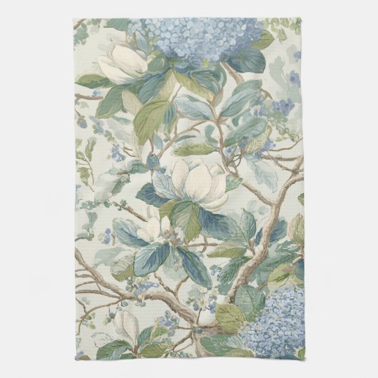 Linge De Cuisine Willow Little Magnolia Wallpaper Floral Coastal  (Vertical)