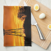 Linge De Cuisine Windmill and Sunset, William Creek, Oodnadatta (Quart Plié)