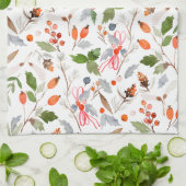 Linge De Cuisine Winter Botanical Berries & Foliage Holiday (Plié)