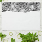 Linge De Cuisine Winter Solstice Snowfall  (Plié)