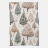 Linge De Cuisine Winter Trees - Rustic Holiday Forest (1) (Vertical)