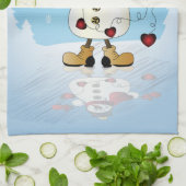 Linge De Cuisine Winter Wonderland Heart Snowmen (Plié)