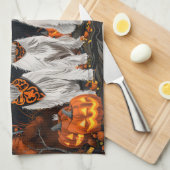 Linge De Cuisine Wirefox Terrier Halloween Éffrayant (Quart Plié)