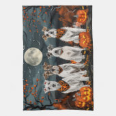 Linge De Cuisine Wirefox Terrier Halloween Éffrayant (Vertical)