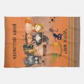 Linge De Cuisine Witch Way Halloween Orange (Horizontal)