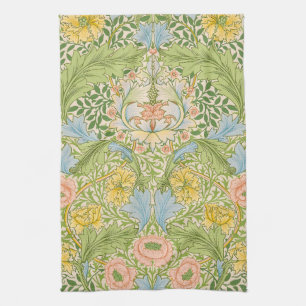 Linge De Cuisine Wm Morris Myrtle Floral Art Nouveau Pastel