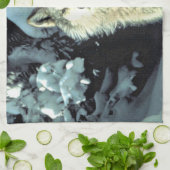 Linge De Cuisine Wolf Dans La Neige (Plié)