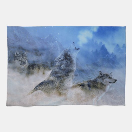 Linge De Cuisine Wolf Spirits (Horizontal)