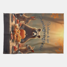 Woodland Thanksgiving Party Amis et famille