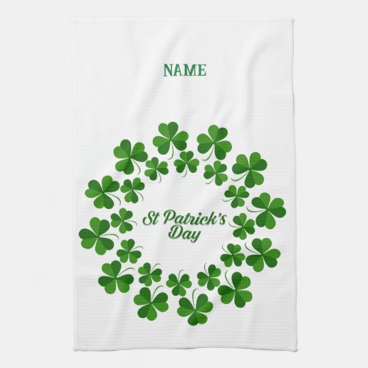 Linge De Cuisine Wreath de la Saint Patrick Thunder_Cove (Vertical)
