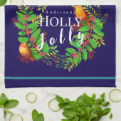 Linge De Cuisine Wreath Holly Jolly (Plié)