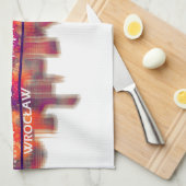 Linge De Cuisine Wroclaw Pologne Skyline (Quart Plié)