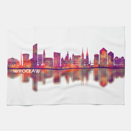 Linge De Cuisine Wroclaw Pologne Skyline (Horizontal)