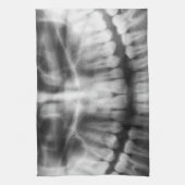 Linge De Cuisine X-Ray Teeth Bouche sourire noir et blanc (Vertical)