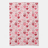 Linge De Cuisine  XOXO & Always Be Mine Pink & Red (Vertical)