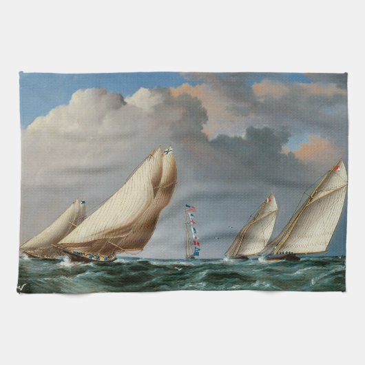 Linge De Cuisine Yachts autour de la marque (Horizontal)