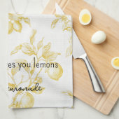 Linge De Cuisine Yellow Fruit Lemons Make Lemonade (Quart Plié)