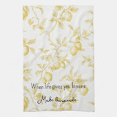 Linge De Cuisine Yellow Fruit Lemons Make Lemonade (Vertical)