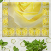 Linge De Cuisine Yellow rose Closeup (Plié)