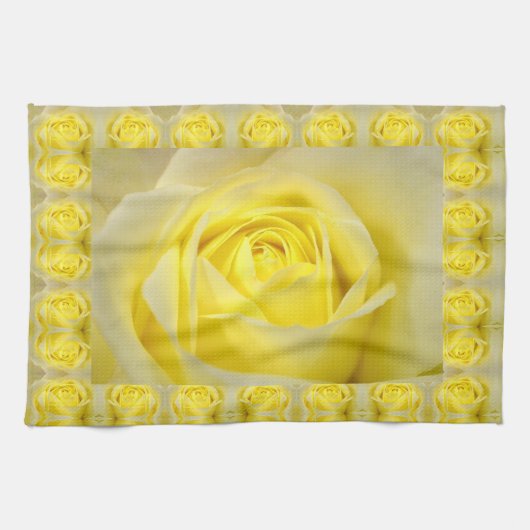 Linge De Cuisine Yellow rose Closeup (Horizontal)