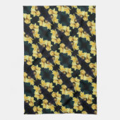 Linge De Cuisine Yellow Rose Trio Motif Abstrait (Vertical)