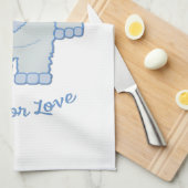 Linge De Cuisine Yéti pour l'amour (Quart Plié)