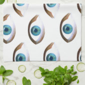 Linge De Cuisine yeux bleus (Plié)