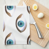 Linge De Cuisine yeux bleus (Quart Plié)