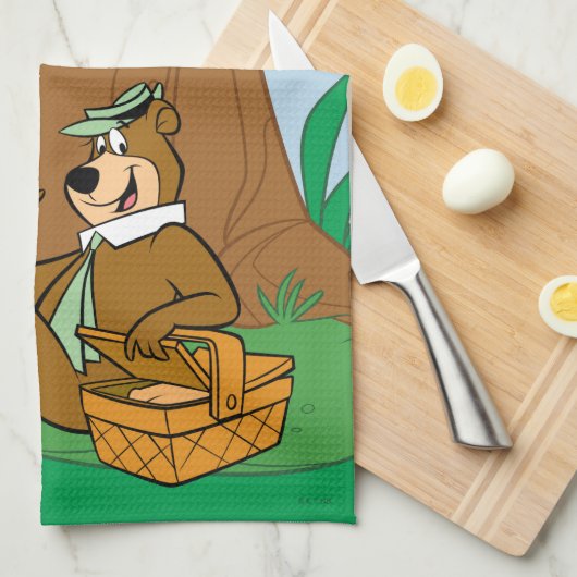 Linge De Cuisine Yogi Bear et Boo-Boo pique-nique Snack (Quart Plié)