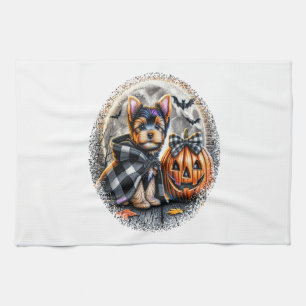 Linge De Cuisine Yorkie Chien Halloween