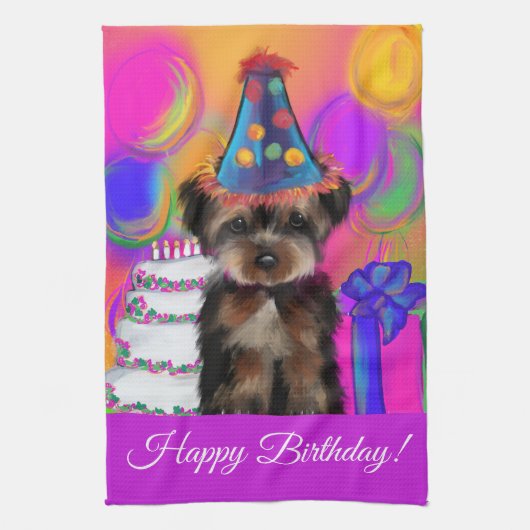 LINGE DE CUISINE YORKIE POO (Vertical)
