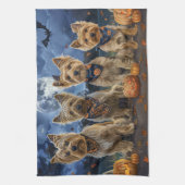 Linge De Cuisine Yorkipoo Halloween Éffrayant (Vertical)