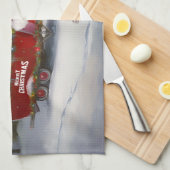 Linge De Cuisine Yorkshire Terrier Caravan Christmas Adventure (Quart Plié)