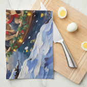 Linge De Cuisine Yorkshire Terrier Christmas Boat Holiday (Quart Plié)