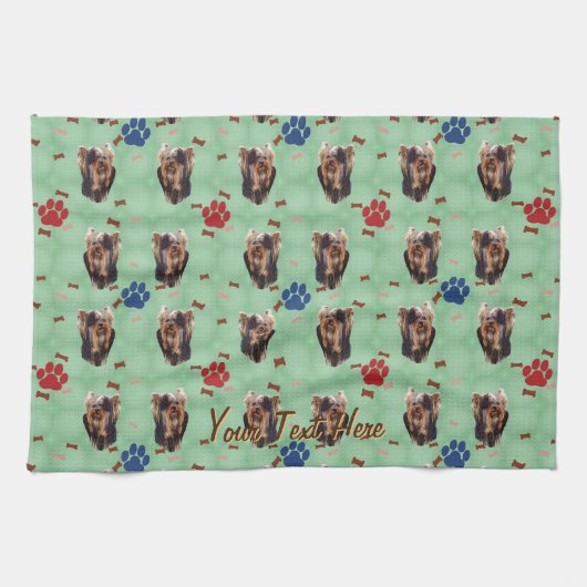 Linge De Cuisine Yorkshire Terrier Portrait (Horizontal)