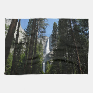 Linge De Cuisine Yosemite Falls et Woods Paysage Photographie