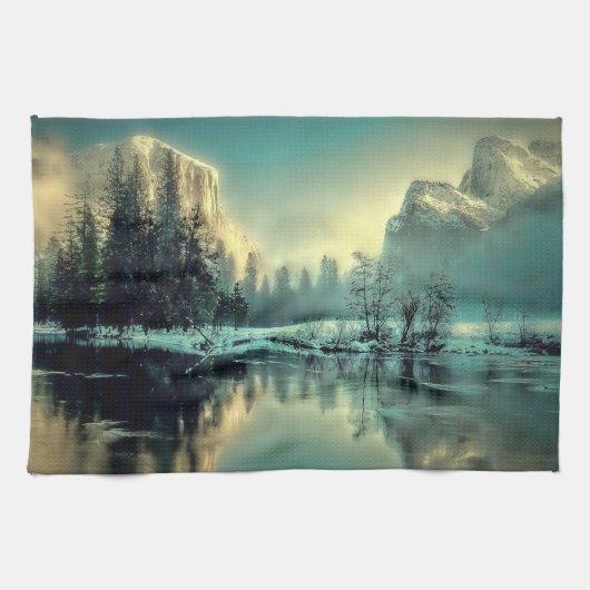 Linge De Cuisine Yosemite Park Sunrise (Horizontal)