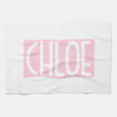 Linge De Cuisine Your | Bold White Text on Light Pink (Horizontal)