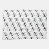 Linge De Cuisine Your Logo Simple Repeating Diagonal Pattern (Horizontal)