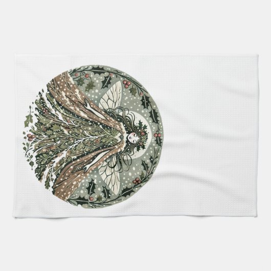 Linge De Cuisine Yule Goddess Winter Solstice (Horizontal)