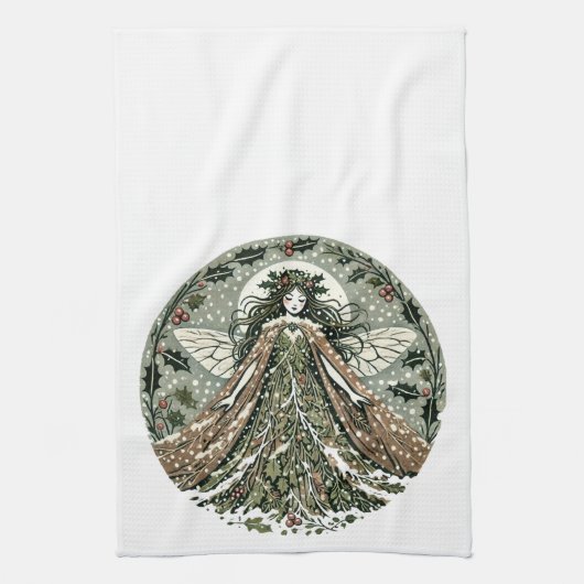 Linge De Cuisine Yule Goddess Winter Solstice (Vertical)