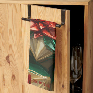 Linge De Cuisine Yuletide Opulence : Threads dorés de Noël